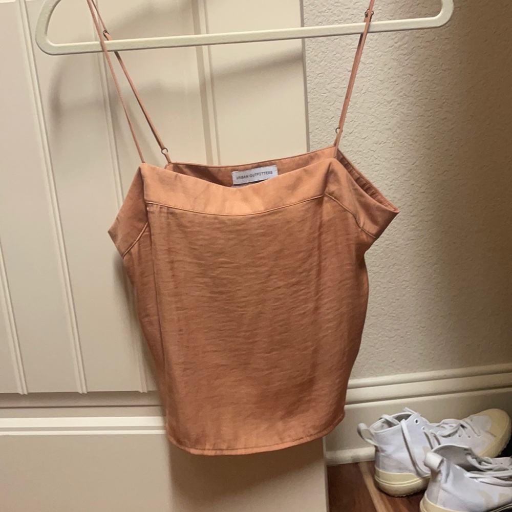 Urban Outfitters Silk Cropped Tank